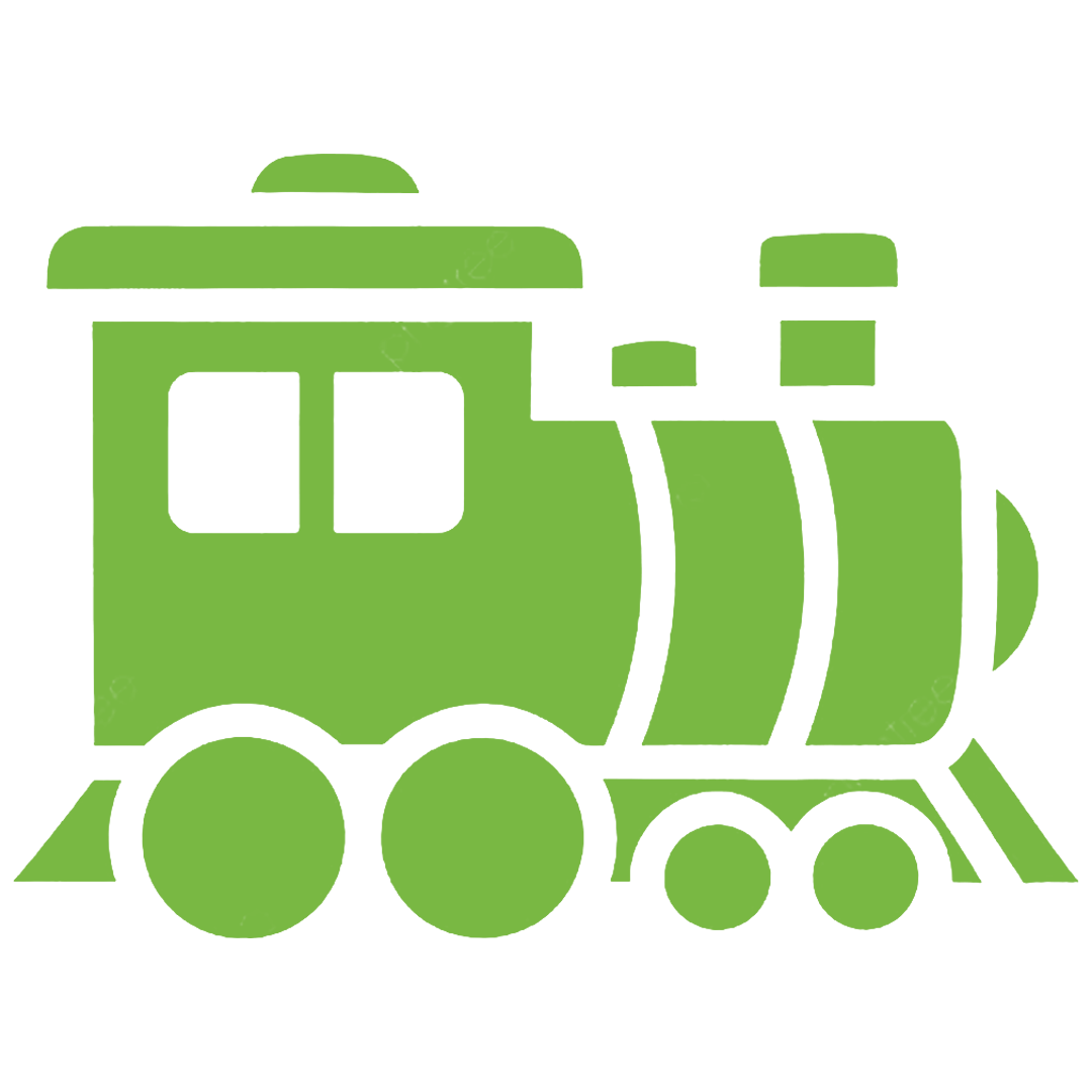 Symbol einer Kindereisenbahn