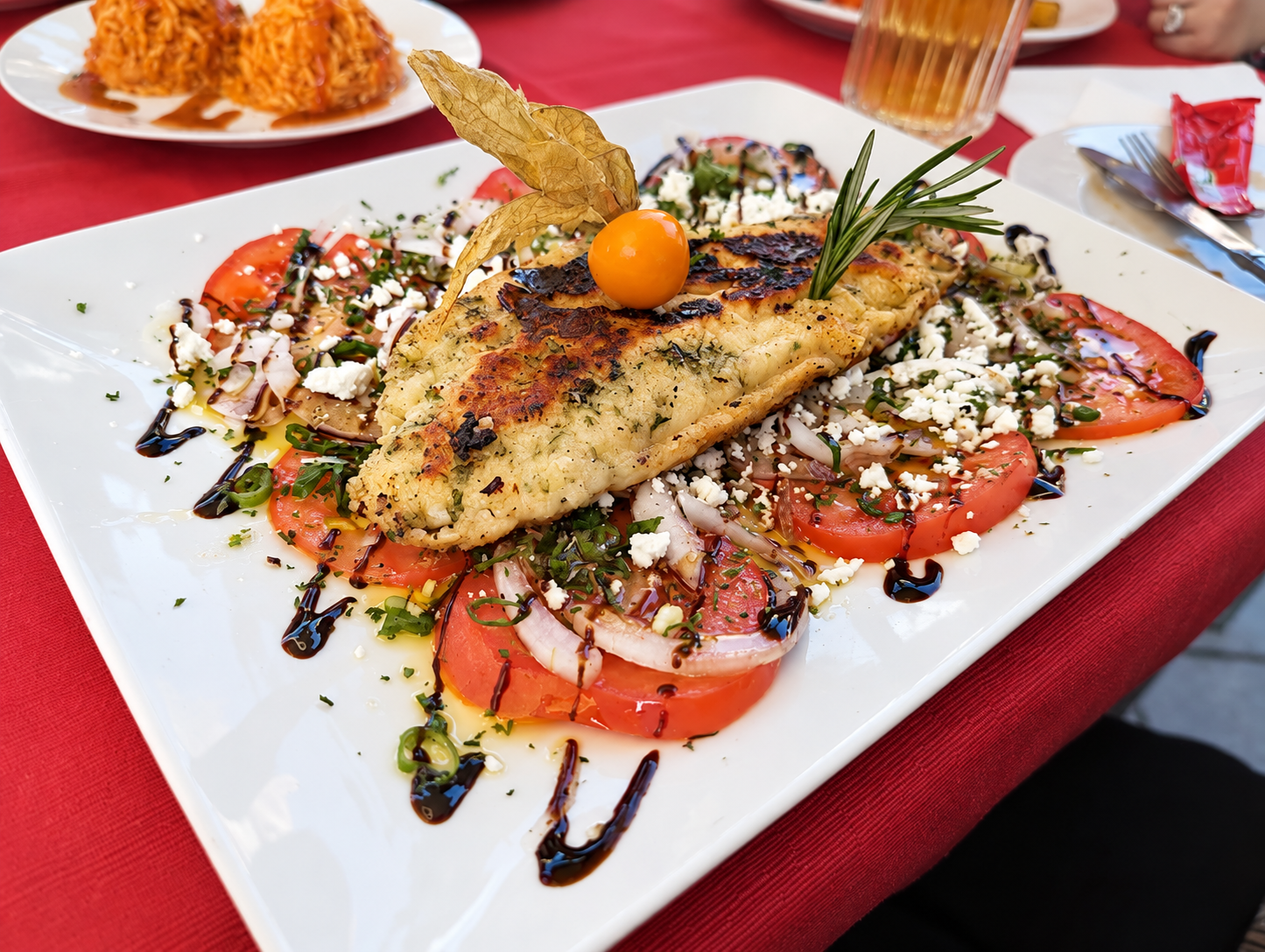 Gericht im Restaurant Der kleine Grieche